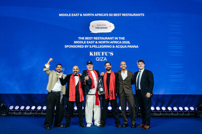 KHUFU’S IN EGYPT NAMED NO.1 AT MIDDLE EAST & NORTH AFRICA’S 50 BEST RESTAURANTS 2026