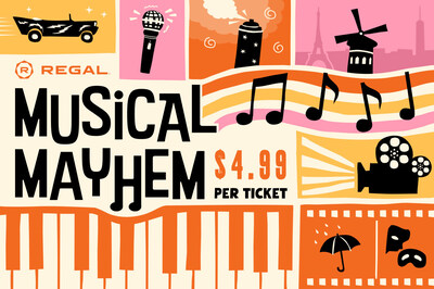 The “Musical Mayhem” Series Will Showcase Cinematic Singing and Dancing on the Big Screens at Regal in May
